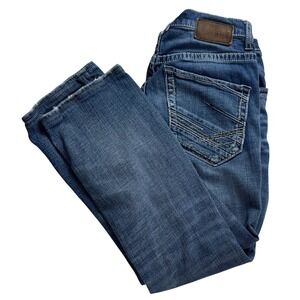 BKE Denim Jake Straight Leg Jeans‎ Women's Size 29S Blue Distressed